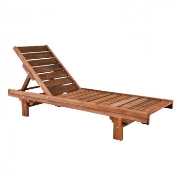 LUGANO Ξαπλώστρα Εμποτισμού Pine, Απόχρωση Καρυδί  68x200x32cm [-Καρυδί-] [-Ξύλο-] Ε228,1