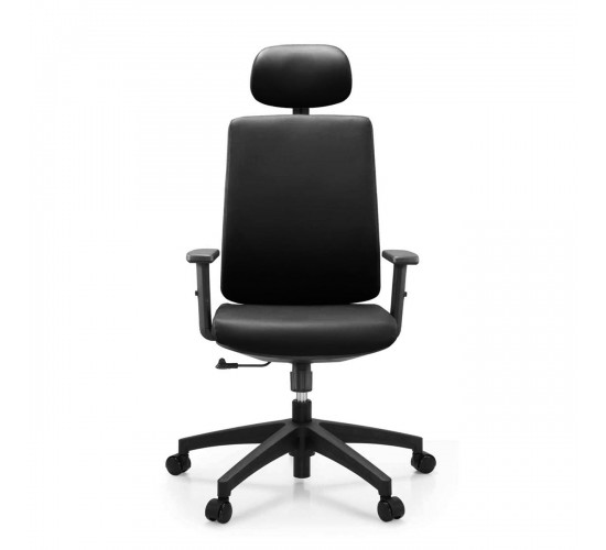 BF8200 Πολυθρόνα Γραφείου Διευθυντή, Pu Μαύρο  70x70x117/127cm [-Μαύρο-] [-PU - PVC-] ΕΟ623,1