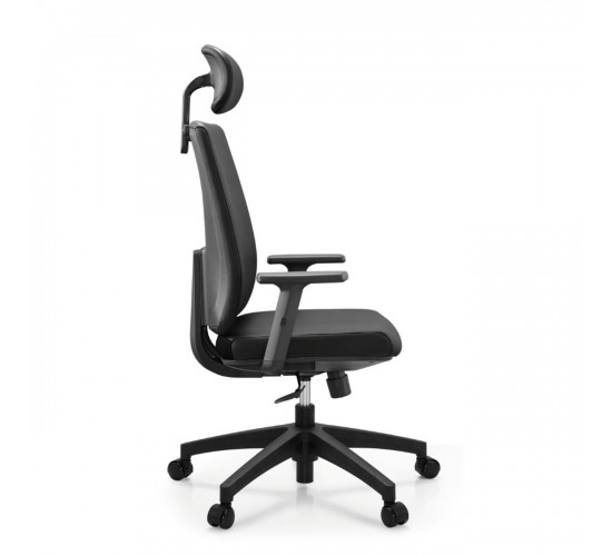 BF8200 Πολυθρόνα Γραφείου Διευθυντή, Pu Μαύρο  70x70x117/127cm [-Μαύρο-] [-PU - PVC-] ΕΟ623,1