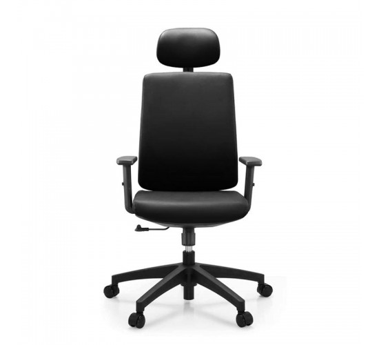 BF8200 Πολυθρόνα Γραφείου Διευθυντή, Pu Μαύρο  70x70x117/127cm [-Μαύρο-] [-PU - PVC-] ΕΟ623,1