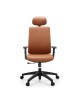 BF8200 Πολυθρόνα Γραφείου Διευθυντή, Pu Camel  70x70x117/127cm [-Μπεζ-Tortora-Sand-Cappuccino-] [-PU - PVC-] ΕΟ623,2