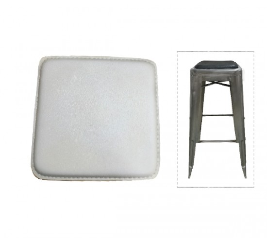 RELIX Κάθισμα για Σκαμπό, Pvc Άσπρο (Μαγνητικό)  27x27cm [-Άσπρο-] [-PU - PVC-] Ε519,1Σ