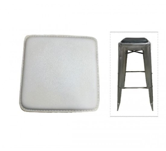 RELIX Κάθισμα για Σκαμπό, Pvc Άσπρο (Μαγνητικό)  27x27cm [-Άσπρο-] [-PU - PVC-] Ε519,1Σ