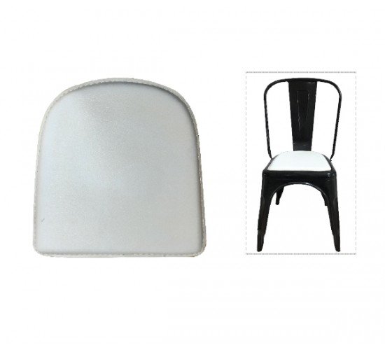 RELIX Κάθισμα Καρέκλας Pvc Άσπρο (Μαγνητικό)  30/16x30cm [-Άσπρο-] [-PU - PVC - Bonded Leather-] Ε519,1Κ