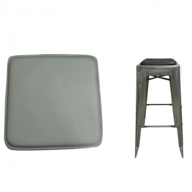 RELIX Κάθισμα για Σκαμπό, Pvc Γκρι (Μαγνητικό)  27x27cm [-Γκρι-] [-PU - PVC-] Ε519,3Σ