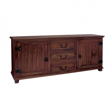 SARDAR Μπουφές Τραπεζαρίας - Σαλονιού, 2 Ντουλάπια, 3 Συρτάρια, Ξύλο Sheesham Καρυδί  175x45x76cm [-Καρυδί-] [-Ξύλο-] ΕS301