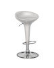 DISCO Σκαμπό BAR, Βάση Χρώμιο, ABS Silver, Ύψος Ρυθμιζόμενο, Περιστρεφόμενο  44x40x71/92cm [-Χρώμιο/Silver-] [-Μέταλλο/PP - ABS - Polywood-] Ε248,2