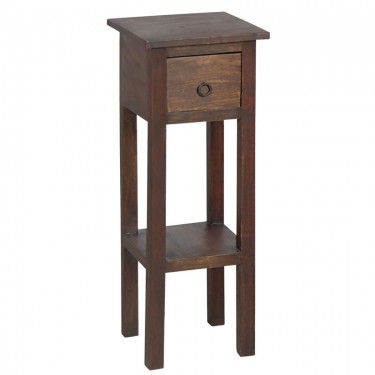 CLASSIC Stand - Τραπεζάκι Βοηθητικό H.65cm - 1 Συρτάρι, Ξύλο Sheesham Καρυδί  25x25 H.65cm [-Καρυδί-] [-Ξύλο-] ΕS391,1