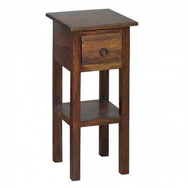CLASSIC Stand - Τραπεζάκι Βοηθητικό H.55cm - 1 Συρτάρι, Ξύλο Sheesham Καρυδί  25x25 H.55cm [-Καρυδί-] [-Ξύλο-] ΕS391,2