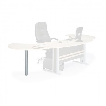 EXECUTIVE Πόδι Επέκτασης Silver  H.72cm [-Γκρι-] [-Μέταλλο-] ΕΟ999Ε,2