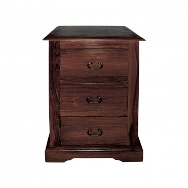 MANDORE Κομοδίνο Ξύλο Sheesham Καρυδί  45x35x70cm [-Καρυδί-] [-Ξύλο-] ΕS225