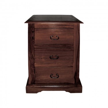 MANDORE Κομοδίνο Ξύλο Sheesham Καρυδί  45x35x70cm [-Καρυδί-] [-Ξύλο-] ΕS225