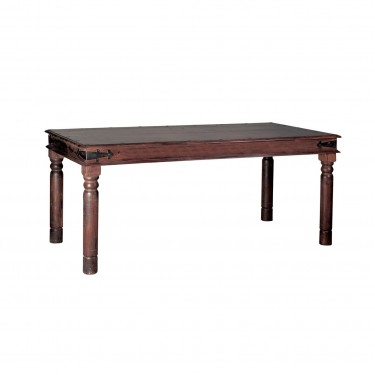 OSTIA Τραπέζι Τραπεζαρίας Κουζίνας, Ξύλο Sheesham Καρυδί  130x80x76cm [-Καρυδί-] [-Ξύλο-] ΕS243