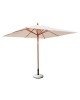 SOLEIL ομπρέλα (Χωρίς flaps) Ξύλο Kempass  200x200cm [-Φυσικό/Εκρού-] [-Ξύλο/Ύφασμα-] Ε913