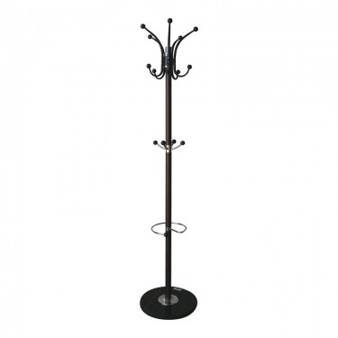 JASON Καλόγερος Περιστρεφόμενος, Μέταλλο Βαφή Καρυδί, Βάση Μάρμαρο  Φ37cm H.170cm [-Καρυδί-] [-Μάρμαρο - Τεχνομάρμαρο-, -Μέταλλο-] Ε722