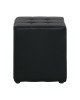 CONY Σκαμπό Βοηθητικό, PU Μαύρο  37x37x42cm [-Μαύρο-] [-PU - PVC - Bonded Leather-] Ε7046,1