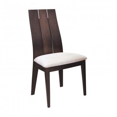 SAMBER Καρέκλα, Οξιά Καρυδί Burn Beech, Ύφασμα Καφέ  50x57x101cm [-Καρυδί-, -Μπεζ-Tortora-Sand-Cappuccino-] [-Ξύλο-, -Ύφασμα-] Ε7867,1