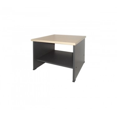 Τραπεζάκι Επισκέπτη Απόχρωση Dark Grey - Beech  60x60x45cm [-Ανθρακί-, -Φυσικό-] [-Melamine-] ΕΟ129,2
