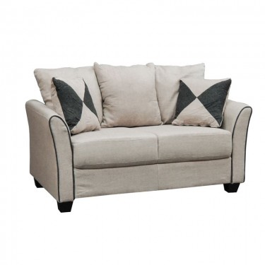 ASHLEY Καναπές Σαλονιού - Καθιστικού 2Θέσιος, Ύφασμα Μπεζ  142x80x88cm [-Μπεζ-Tortora-Sand-Cappuccino-] [-Ύφασμα-] Ε986,2