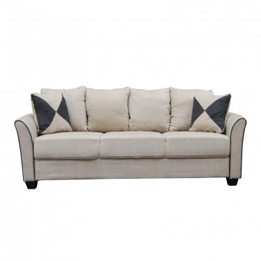 ASHLEY Καναπές Σαλονιού - Καθιστικού 3Θέσιος, Ύφασμα Μπεζ  198x80x88cm [-Μπεζ-Tortora-Sand-Cappuccino-] [-Ύφασμα-] Ε986,3