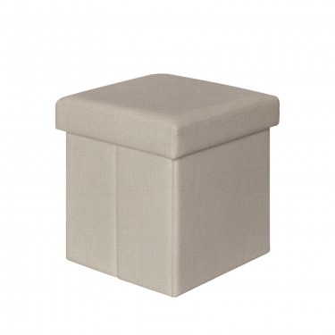 ORION Σκαμπό Αποθηκευτικό - Βοηθητικό, PU Άσπρο  38x38x38cm [-Άσπρο-] [-PU - PVC-] Ε7044,1