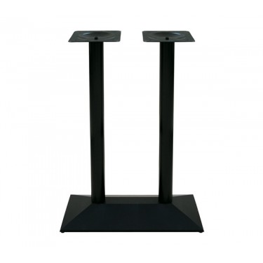 ΠΥΡΑΜΙΔΑ Βάση Τραπεζιού BAR Μακρόστενη Μαντέμι Μαύρο (16,00kg)  73x40x108cm [-Μαύρο-] [-Μαντέμι-] Ε0731