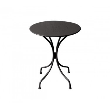 PARK Τραπέζι Μέταλλο Βαφή Μαύρο  Φ60cm H.70cm [-Μαύρο-] [-Μέταλλο-] Ε5170,1