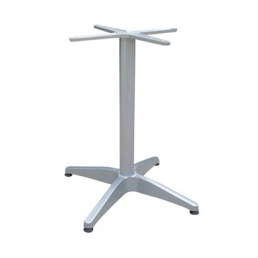 FACTORY Βάση Τραπεζιού Αλουμίνιο Απόχρωση Silver (2,35kg)  66x66cm H.69cm [-Γκρι-] [-Αλουμίνιο-] Ε011,4