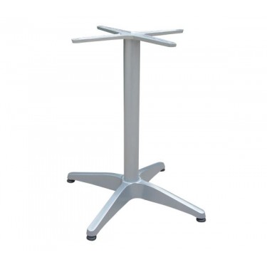 FACTORY Βάση Τραπεζιού Αλουμίνιο Απόχρωση Silver (2,35kg)  66x66cm H.69cm [-Γκρι-] [-Αλουμίνιο-] Ε011,4