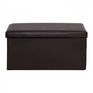ORION Σκαμπό Αποθηκευτικό - Βοηθητικό, PU Σκούρο Καφέ  80x38x38cm [-Καφέ-] [-PU - PVC-] Ε7043,2