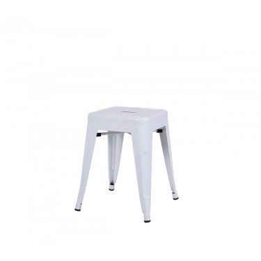 RELIX Σκαμπό-Pro, Στοιβαζόμενο, Μέταλλο Βαφή Άσπρο  39x39x45cm [-Άσπρο-] [-Μέταλλο-] Ε5195