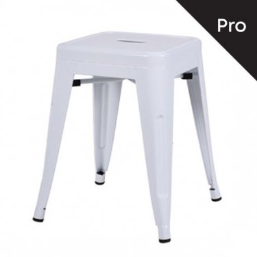 RELIX Σκαμπό-Pro, Στοιβαζόμενο, Μέταλλο Βαφή Άσπρο  39x39x45cm [-Άσπρο-] [-Μέταλλο-] Ε5195