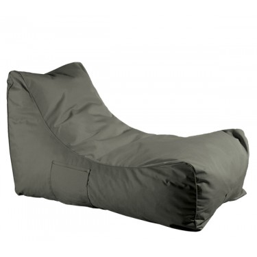 LAZY Πουφ Ανάκλιντρο 100%  Αδιάβροχο, Ύφασμα Ανθρακί  70x106x67cm [-Ανθρακί-] [-Ύφασμα-] Ε021,1