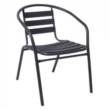 FUNKY Πολυθρόνα Μέταλλο - Αλουμίνιο Βαφή Ανθρακί  54x60x73cm [-Ανθρακί-] [-Αλουμίνιο-, -Μέταλλο-] Ε242,4