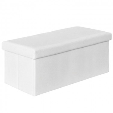 ORION Σκαμπό Αποθηκευτικό - Βοηθητικό, PU Άσπρο  80x38x38cm [-Άσπρο-] [-PU - PVC-] Ε7043,1