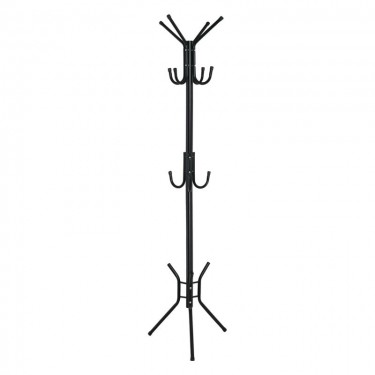 LEROY Καλόγερος Μέταλλο Βαφή Μαύρο  38x38x176cm [-Μαύρο-] [-Μέταλλο-] ΕΜ187,1