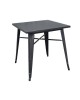 RELIX Τραπέζι Dining-Pro, Μέταλλο Βαφή Antique Black  70x70x75cm [-Μαύρο-] [-Μέταλλο-] Ε5200,10