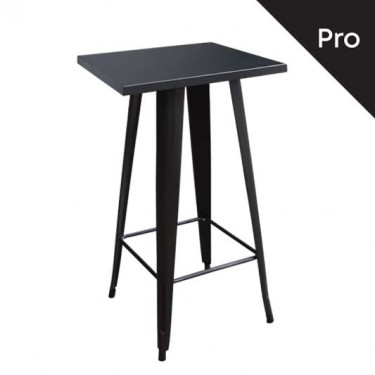 RELIX Τραπέζι Bar-Pro, Μέταλλο Βαφή Μαύρο  60x60x101cm [-Μαύρο-] [-Μέταλλο-] Ε5203,11