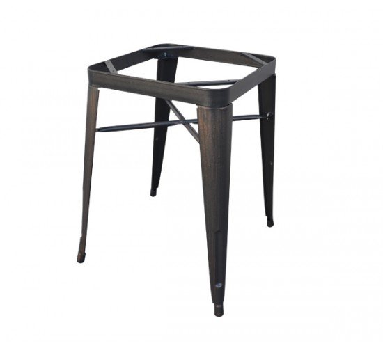 RELIX Βάση Τραπέζι Dining Μέταλλο Βαφή Antique Black  60x60x73cm [-Μαύρο-] [-Μέταλλο-] Ε5204,10