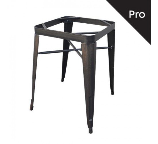 RELIX Βάση Τραπέζι Dining Μέταλλο Βαφή Antique Black  60x60x73cm [-Μαύρο-] [-Μέταλλο-] Ε5204,10