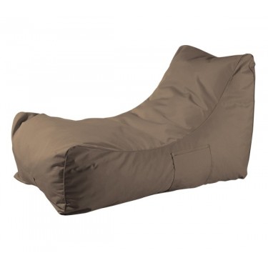 LAZY Πουφ Ανάκλιντρο 100%  Αδιάβροχο, Ύφασμα Καφέ  70x106x67cm [-Καφέ-] [-Ύφασμα-] Ε021,6