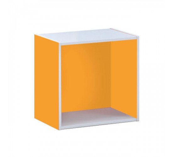 DECON Cube Kουτί Απόχρωση Πορτοκαλί  40x29x40cm [-Άσπρο/Πορτοκαλί-] [-Paper-] Ε828,4