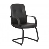 BF1300V Πολυθρόνα Γραφείου Επισκέπτη, Pu Μαύρο  57x59x95cm [-Μαύρο-] [-PU - PVC-] ΕΟ533