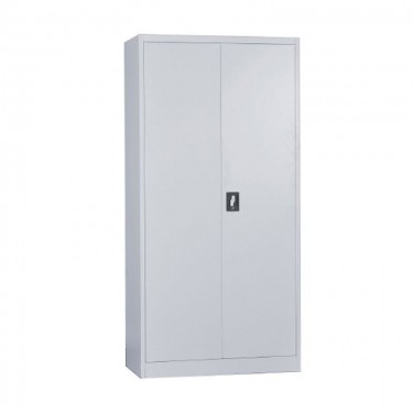 ΝΤΟΥΛΑΠΑ Δίφυλλη - Εσωτερικό Ντουλάπι, 3 Ράφια, Θέσεις για Κρεμάστρες, Μέταλλο Βαφή Γκρι  90x45x185cm [-Γκρι-] [-Μέταλλο-] Ε6001,1