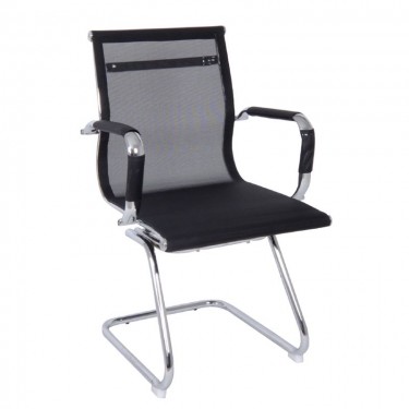 BF3200V Πολυθρόνα Γραφείου Επισκέπτη - Mesh Μαύρο  55x60x91cm [-Μαύρο-] [-Ύφασμα Mesh-] ΕΟ228