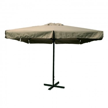 ΟΜΠΡΕΛΑ alu βαρέως τύπου Σκελετός Ανθρακί/Ύφ.Μπεζ 250gr  4x4m (H 3,9m - σωλ.D60mm) [-Ανθρακί-, -Μπεζ-Tortora-Sand-Cappuccino-] [-Αλουμίνιο-, -Ύφασμα-] Ε908,2