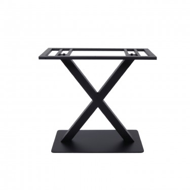 FERRO Βάση Τραπεζιού Μακρόστενη, Μέταλλο Μαύρο (21Kg)  70x40cm H.72cm [-Μαύρο-] [-Μέταλλο-] Ε061