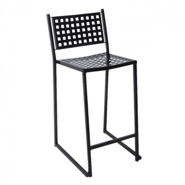 CAPRICE Σκαμπό BAR-Pro με Πλάτη Στοιβαζόμενο, Μέταλλο Βαφή Μαύρο  46x53x74/102cm [-Μαύρο-] [-Μέταλλο-] Ε5148