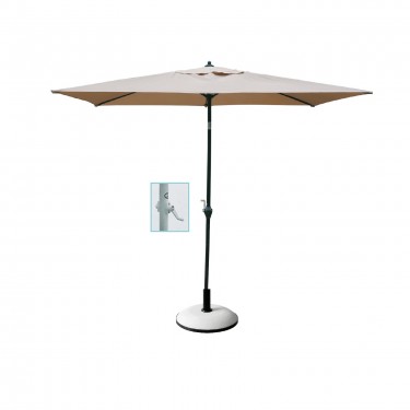 ΟΜΠΡΕΛΑ Σκελετός Αλουμινίου Βαφή Ανθρακί, Ύφασμα Μπεζ  180x270cm (σωλ.Φ 38mm) [-Ανθρακί-, -Μπεζ-Tortora-Sand-Cappuccino-] [-Αλουμίνιο-, -Ύφασμα-] Ε921