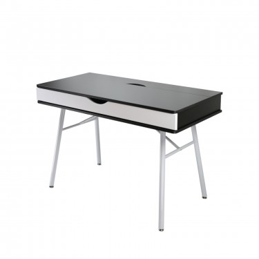 ΓΡΑΦΕΙΟ Η/Υ Μέταλλο Βαφή Άσπρο, Melamine Wenge  115x55x75cm [-Wenge-, -Άσπρο-] [-Melamine-, -Μέταλλο-] ΕΟ420,1